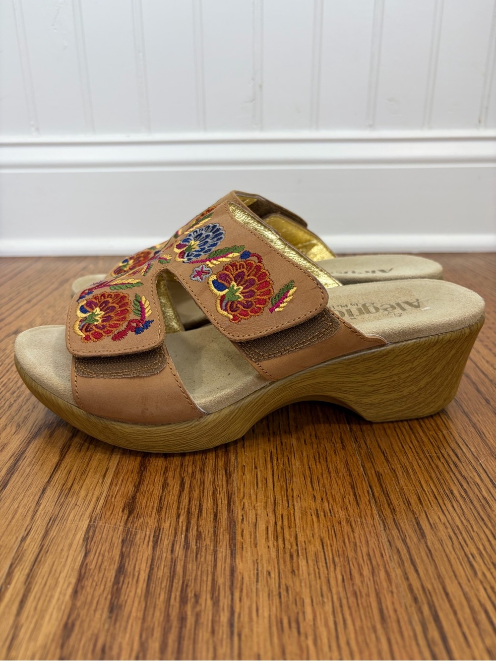 Alegria Embroidered Slide Clogs (39) - Picture 3 of 10